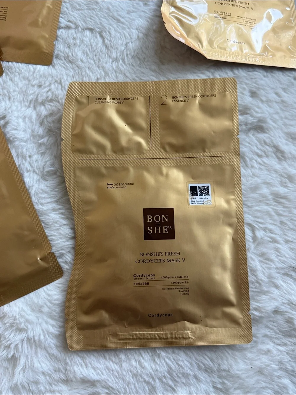 Bon She's Fresh Cordyceps Masks V Face Multi pack bundle Korean south k-beauty