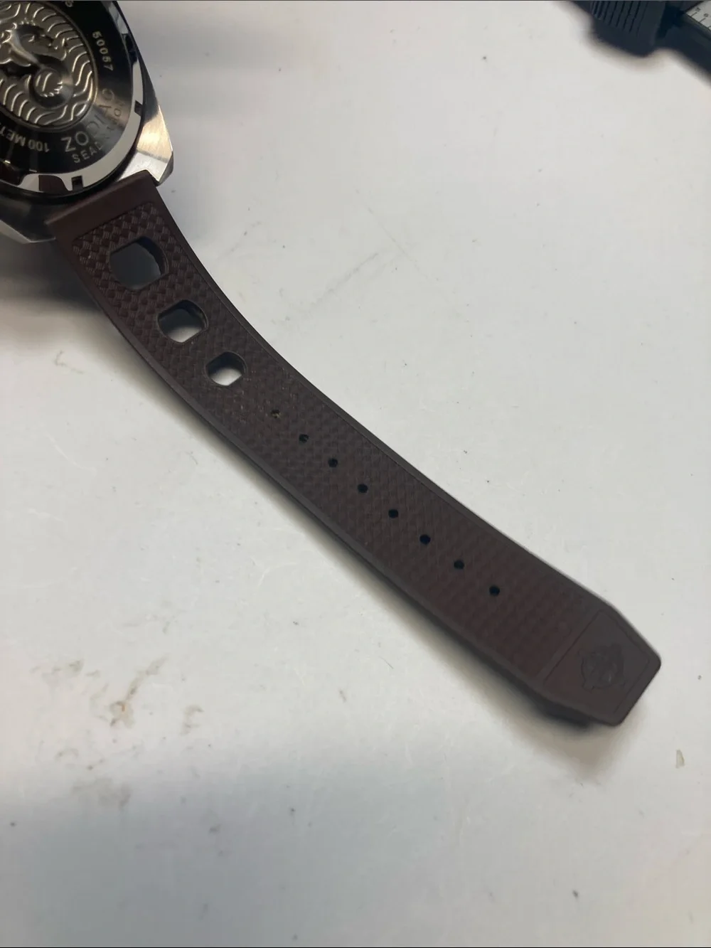 Zodiac brown it dial