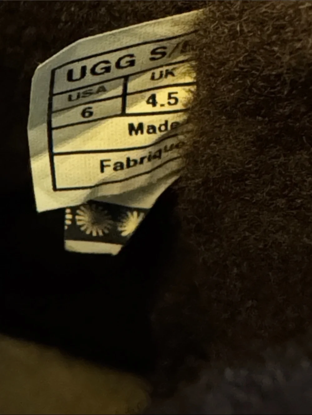 UGG plush shearling