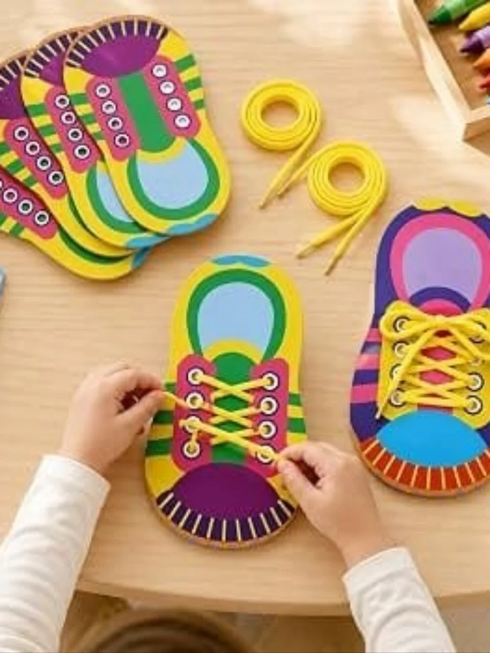 Kids Learning Shoe Lacing Toy - Multicolor