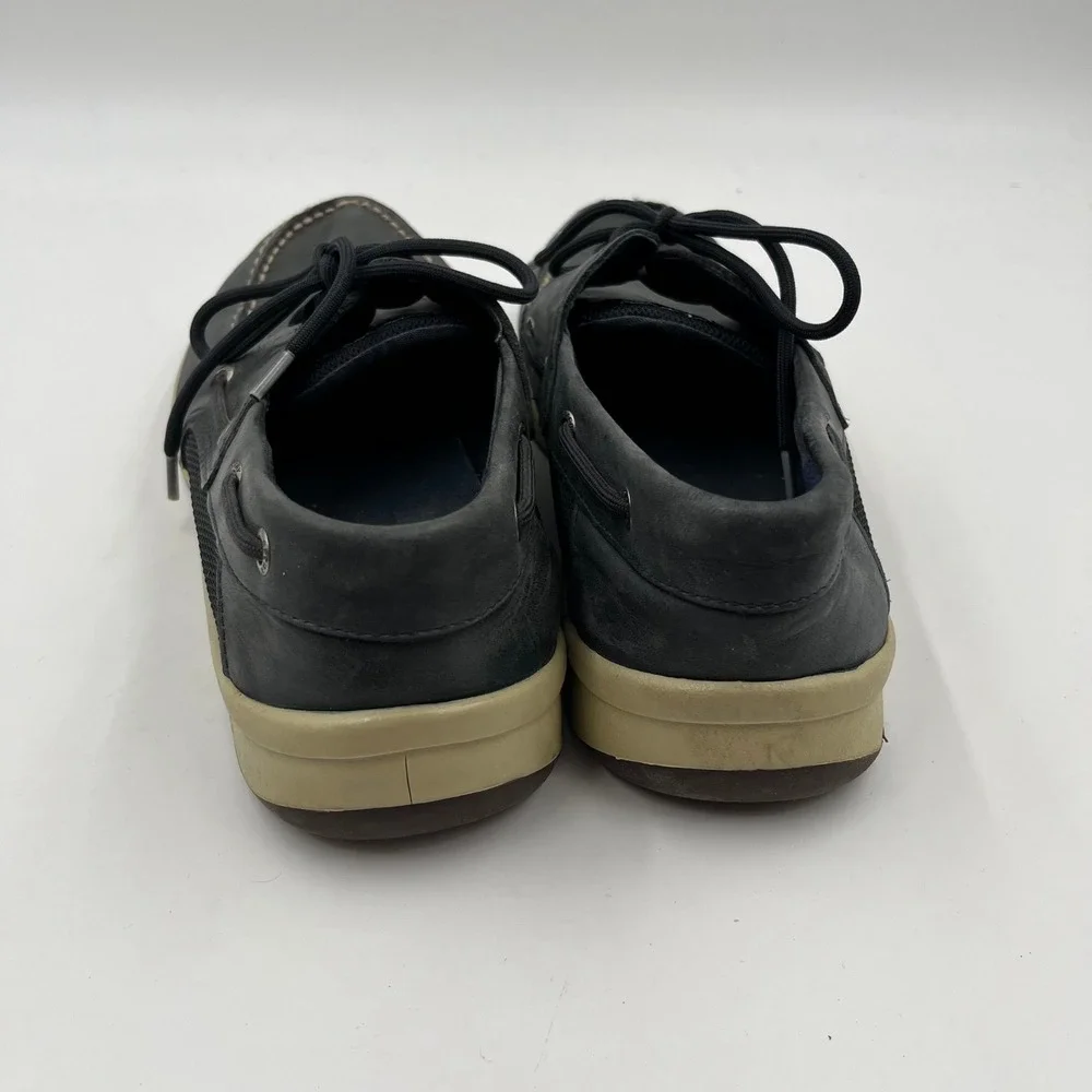 Sperry Top Sider Men's Memory Foam Leather Boat Shoes Navy‎ - Size 10
