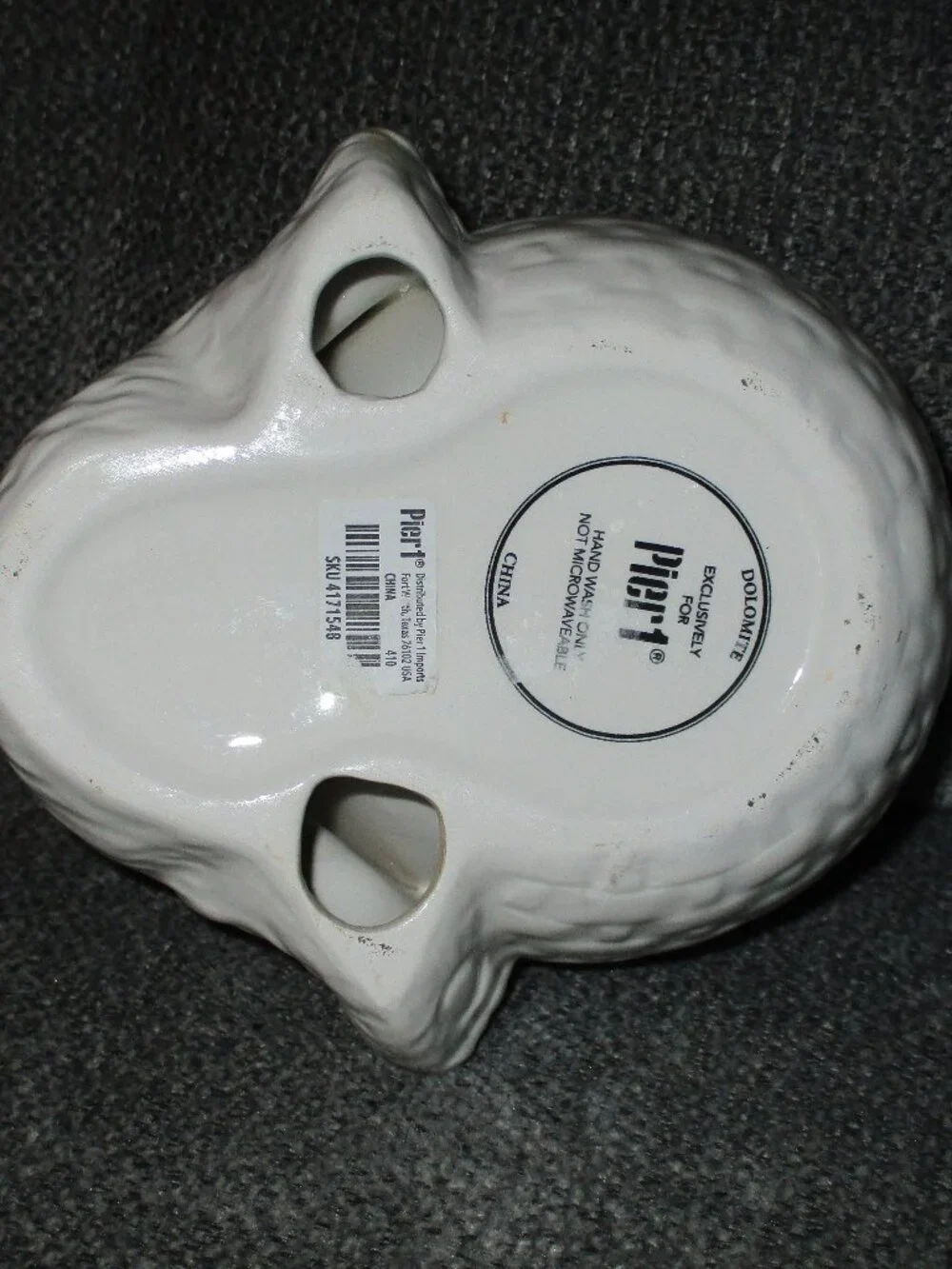 Pier 1 Imports Bunny Candy/Treat Bowl