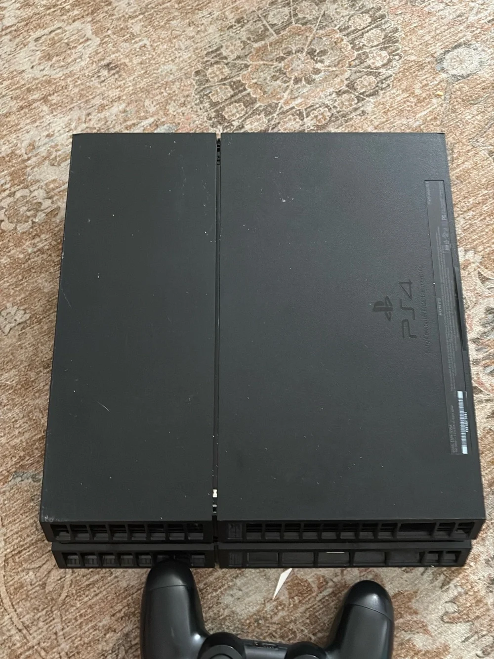 Sony PS4 Slim Console with Two Black DualShock 4 Controllers