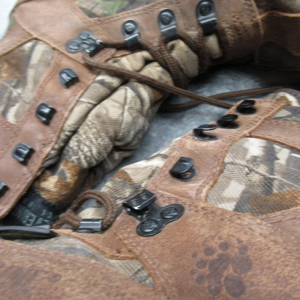 Wolverine GoreTex Boot Men 8 M Camo 600g Waterproof Hard Toe Insulated Work Hunt