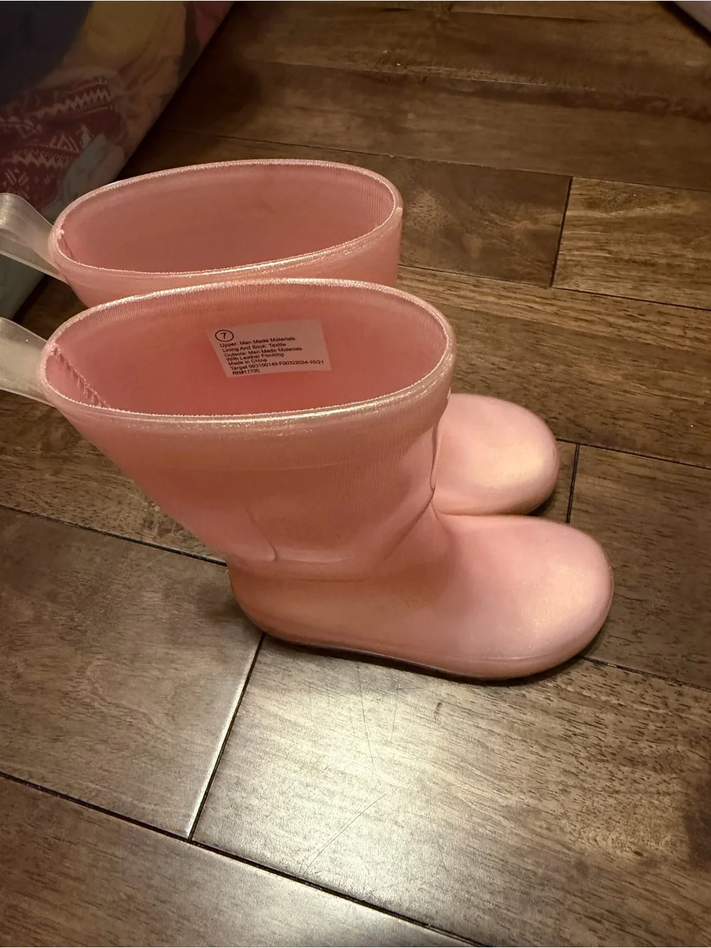 Kids' Pink Waterproof Rain Boots