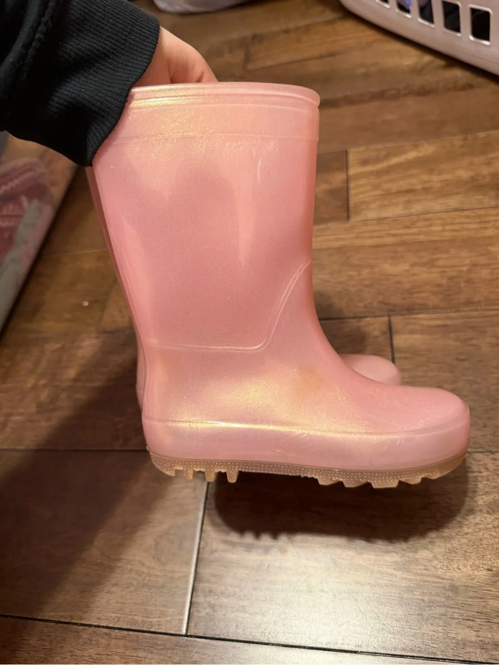 Kids' Pink Waterproof Rain Boots