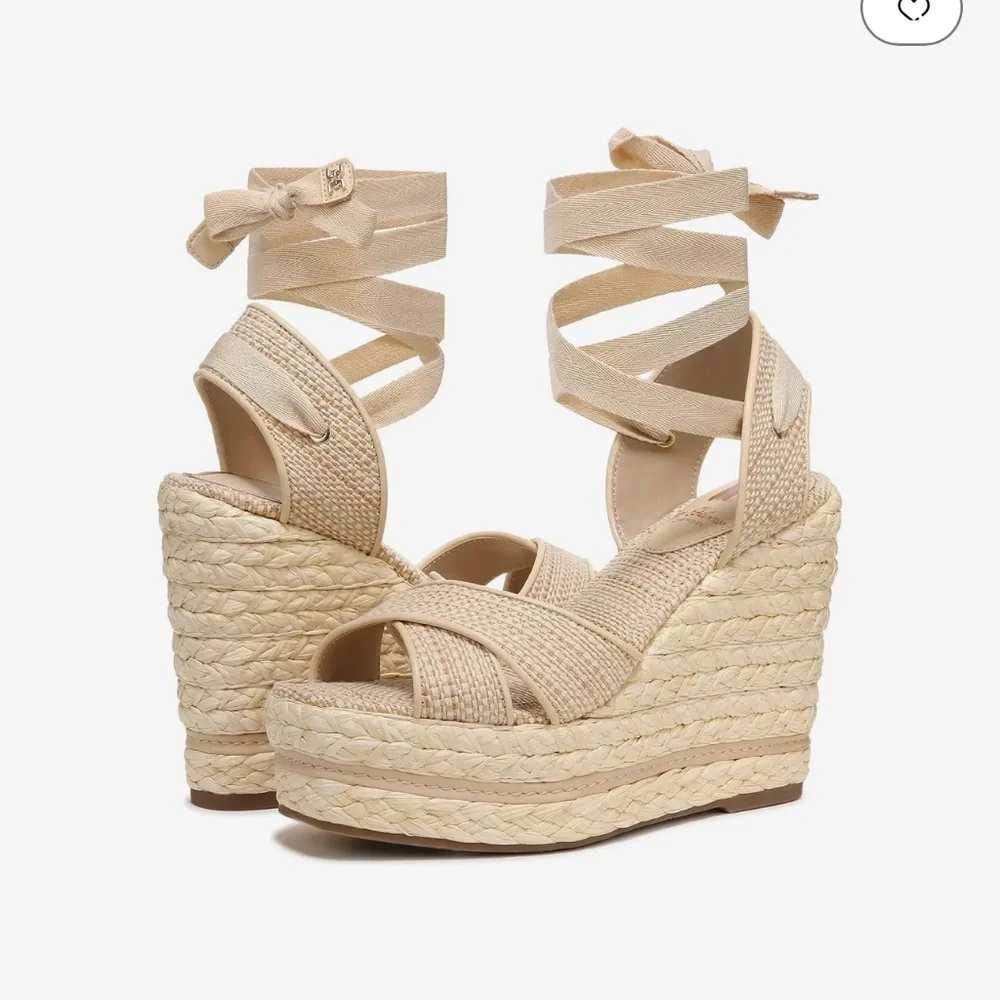 NWT Sam Edelman Vaughn Sandals in Natural- Size 10