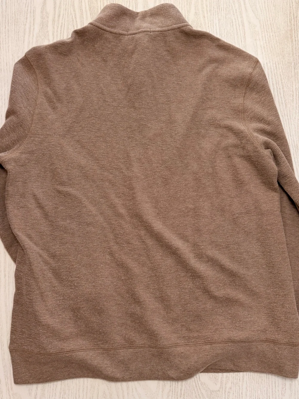 Banana Republic Men's Zip Mock Neck Sweater - Brown