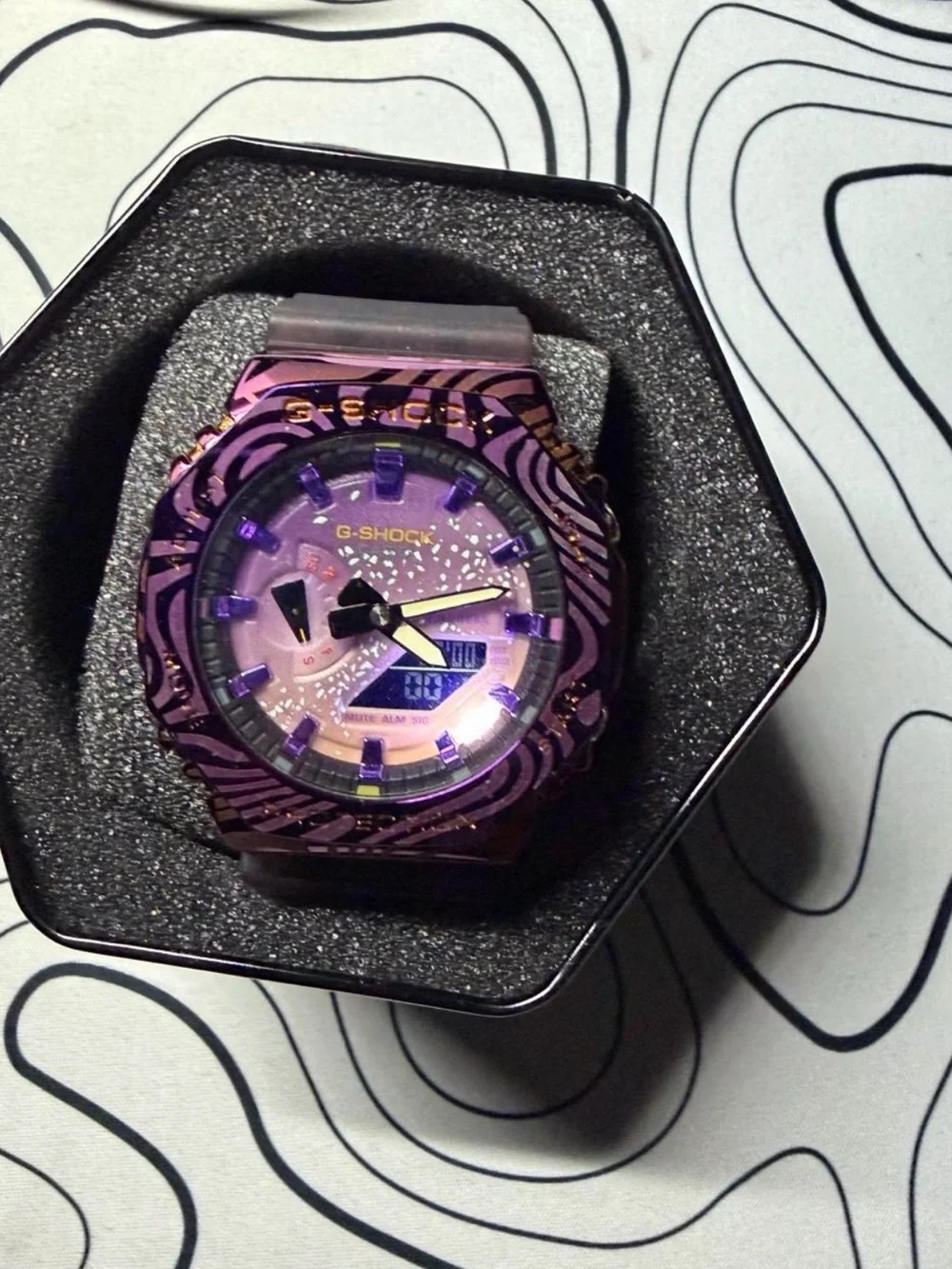 G-Shock striking purple