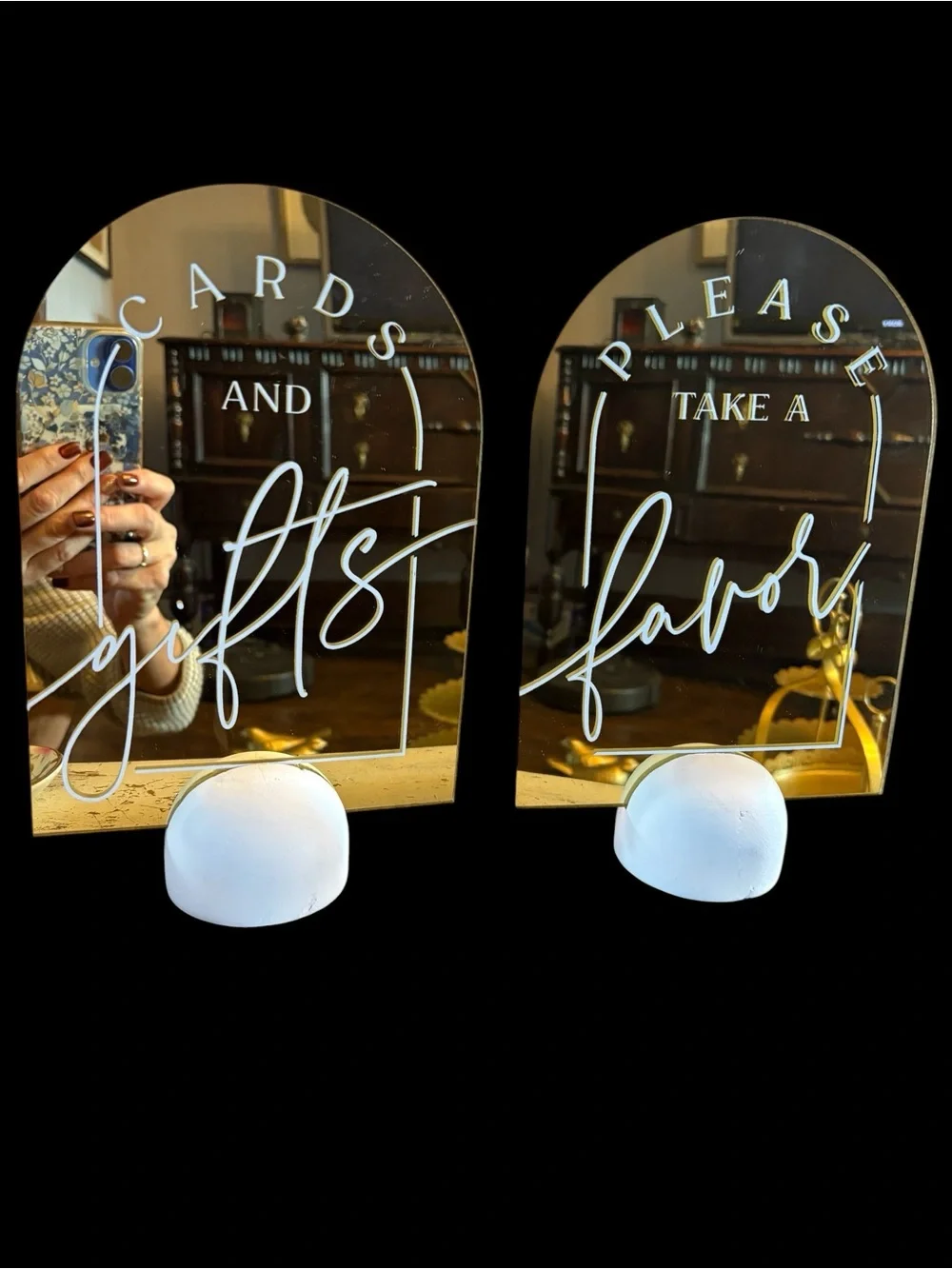 Arched Mirror Signs 