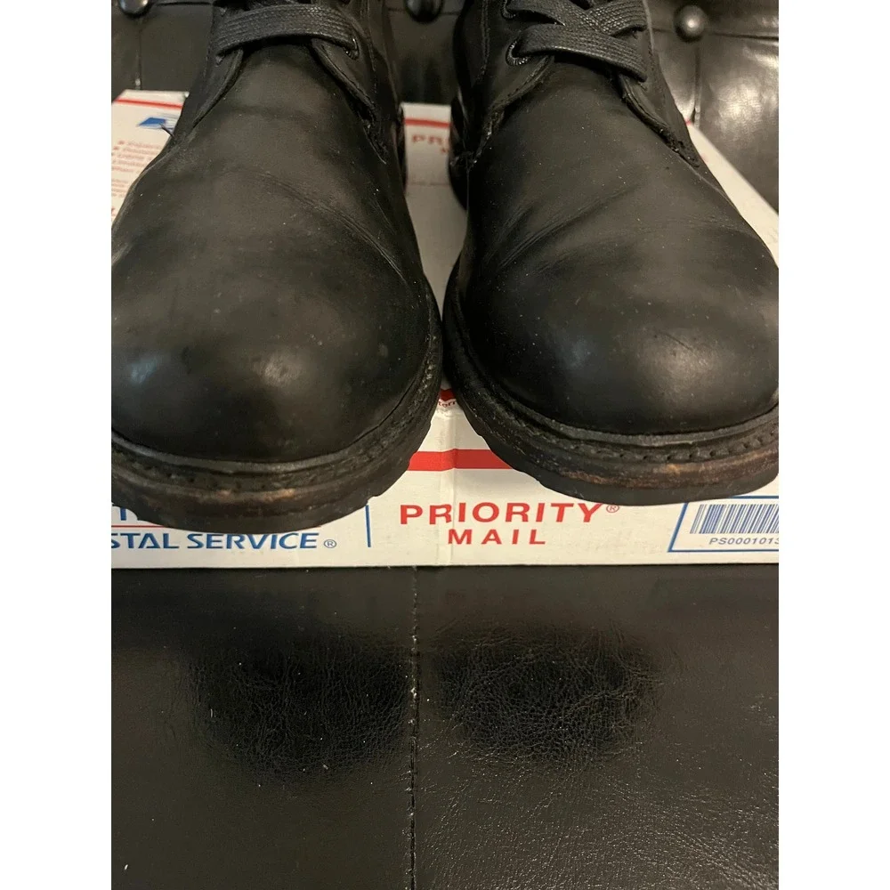 Frye Mens Leather Canvas Combat Boots
