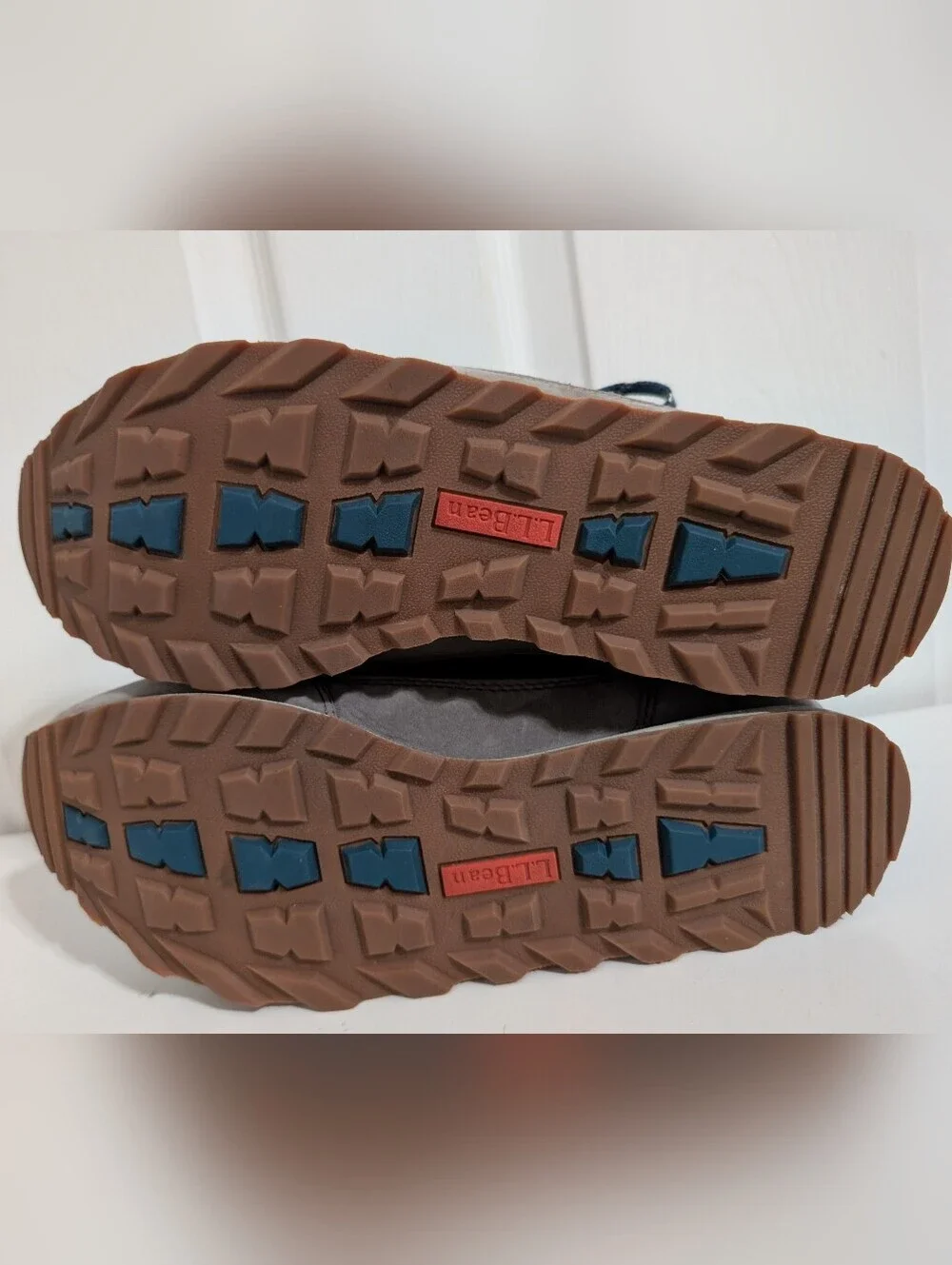 L.L. Bean Mens Boots Shoes Outdoor Hiking Gray Blue Katahdin Size 9
