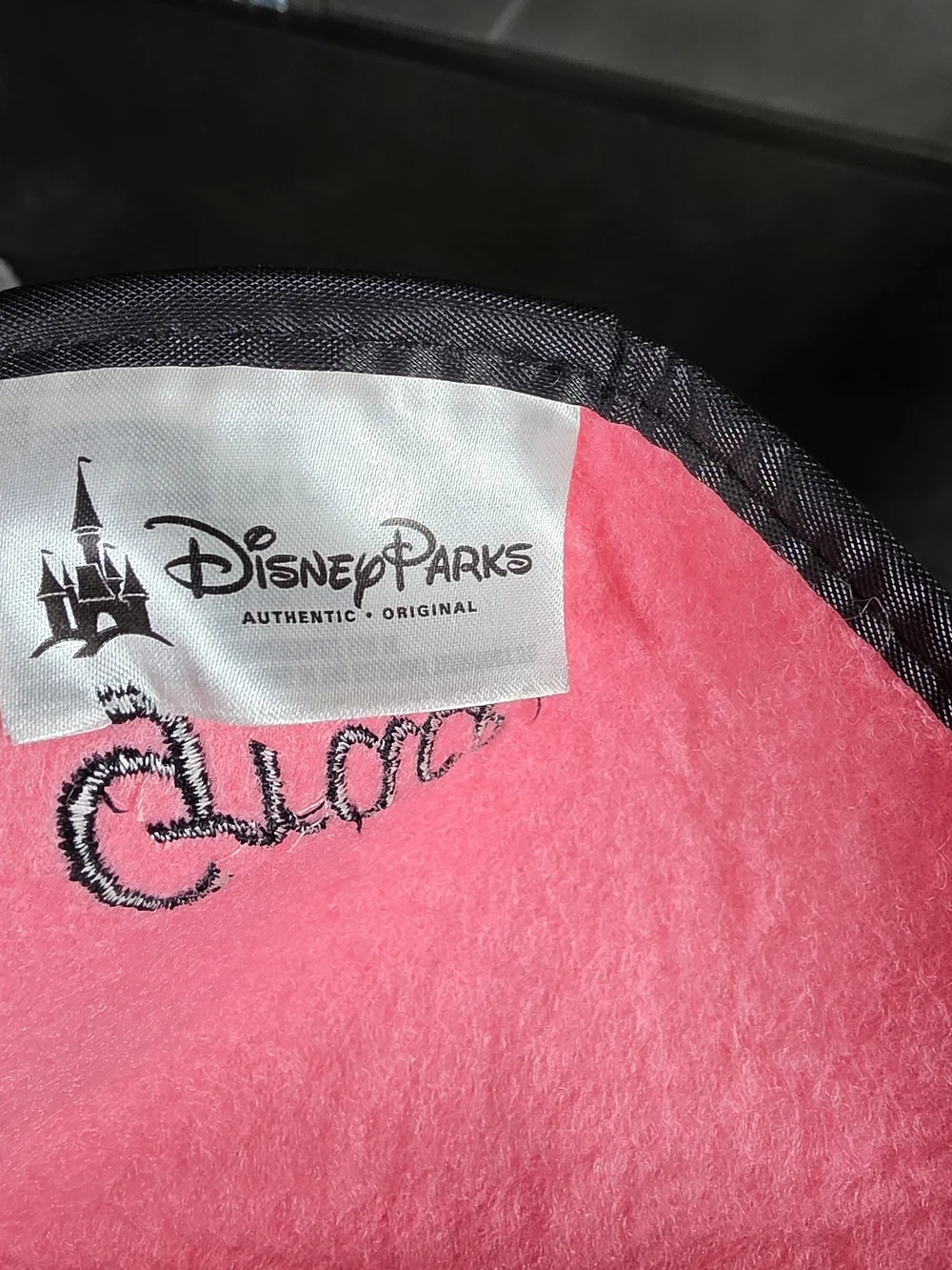 Walt Disney World Minnie Mouse Pink Ears Youth Hat Disney Parks Embroider GRACE