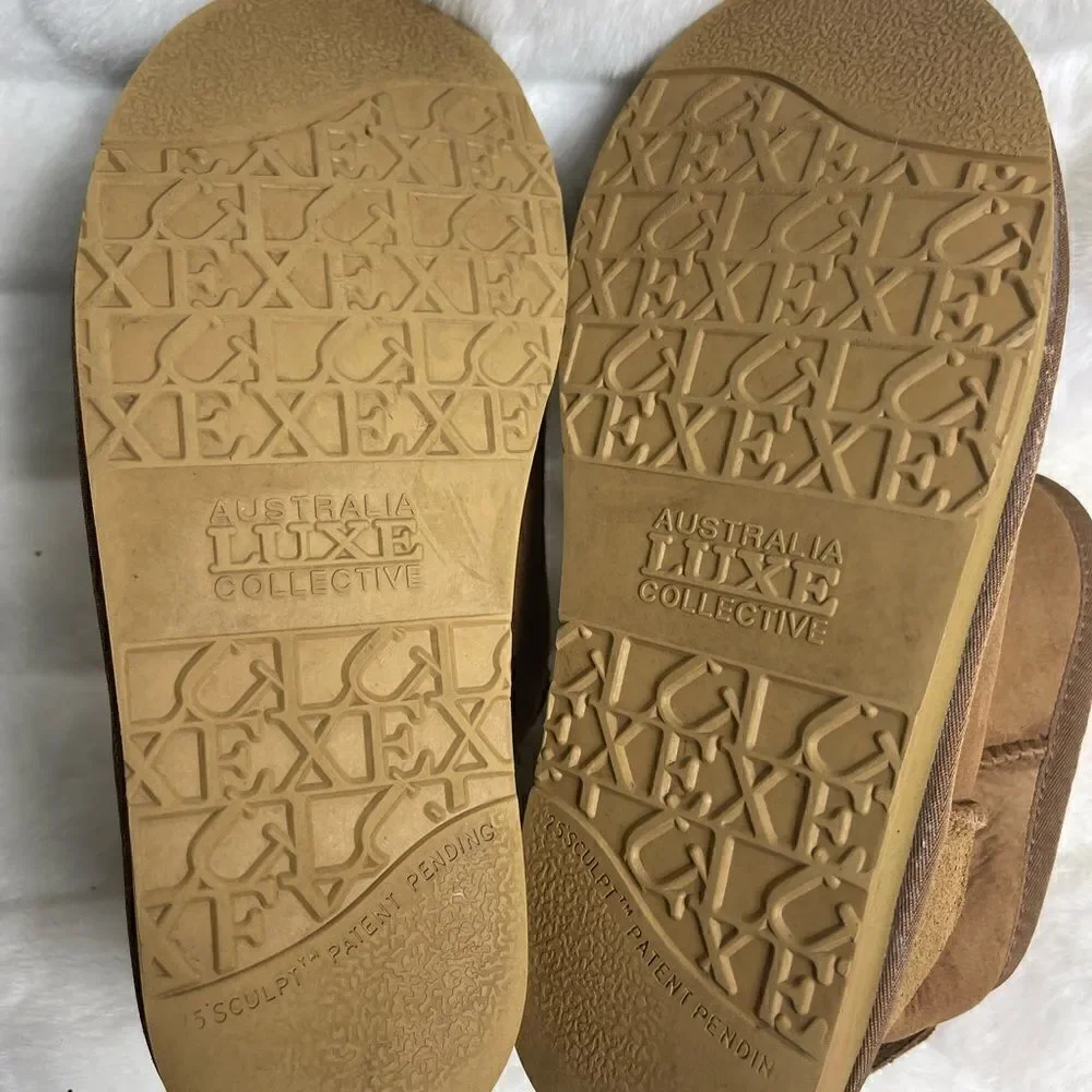 Australia Luxe Cosy short boots brown sheepskin and shearling lining siz…