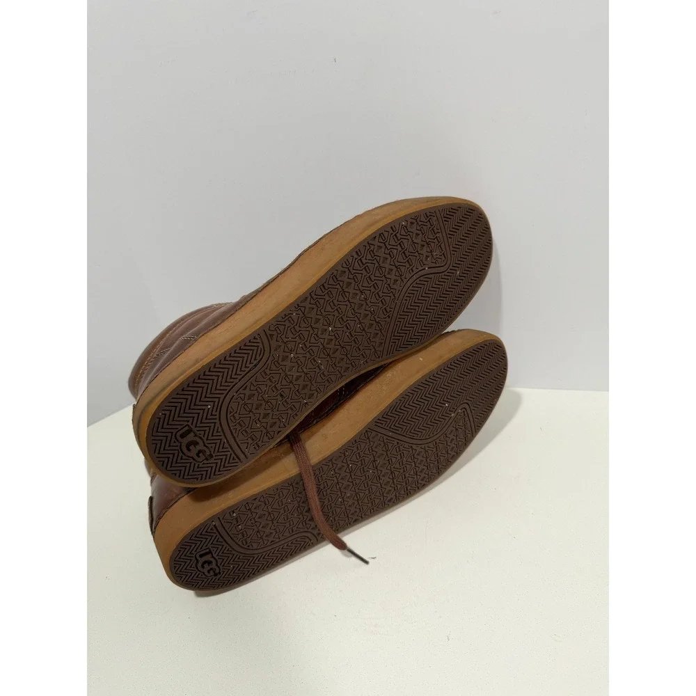 UGG Australia Hepner Mens 11 Chestnut Brown Leather Chukka Boots vintage Sneaker