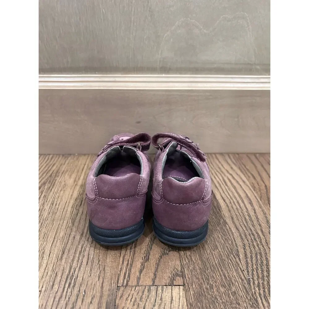 Pablosky Opera Blackberry Purple Suede Mary Jane Flats EU 30 US 12 Preppy Euro