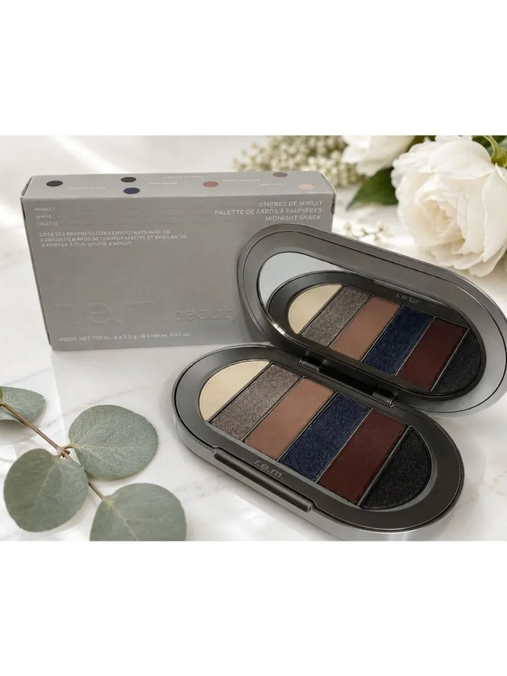 R.E.M. Beauty Ombres De Minuit Eyeshadow Palette Midnight Snack 6 Shade New