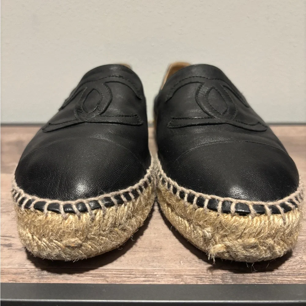 CHANEL inside but espadrilles