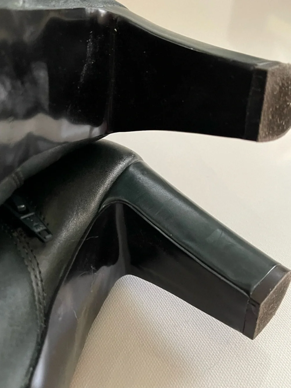 Nine West Tall Leather Boots Dark Green Sz 9.5M EUC Boho Fall Festival