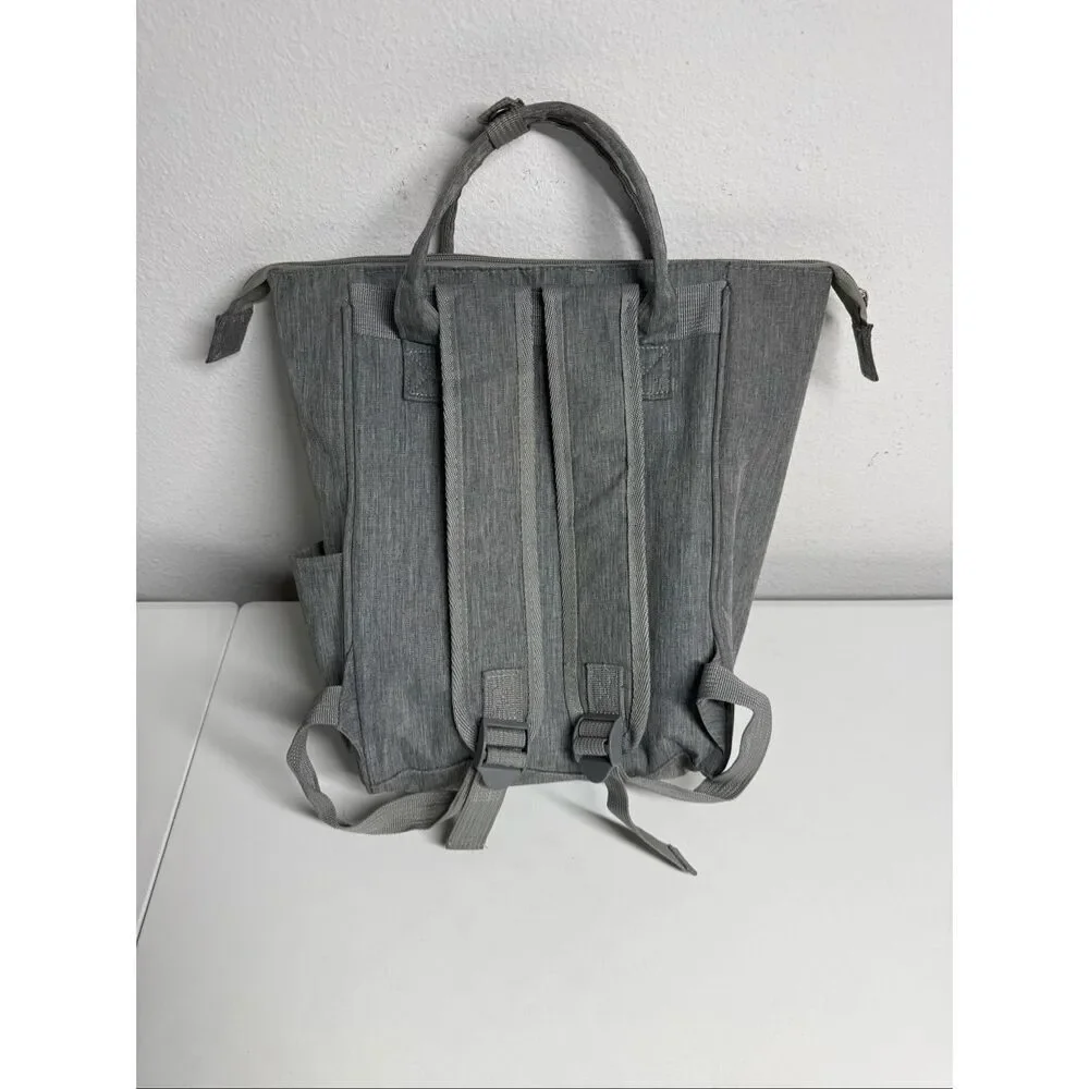 Enfamil Mini Diaper Bag Backpack Gray Small Baby Organizer Compact Travel Bag