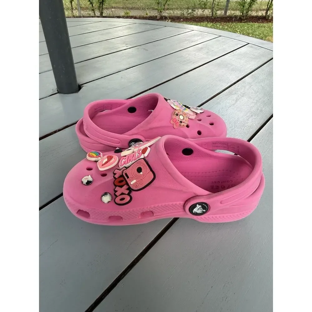 CROCS measurements pink playtime