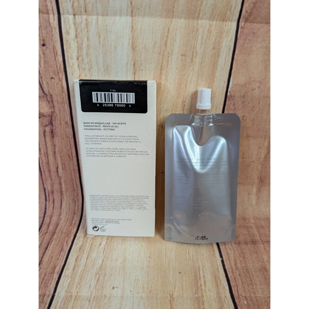 Cargo Cosmetics Oil Free Liquid Foundation Pouch F-60 1.33 fl oz 40ml