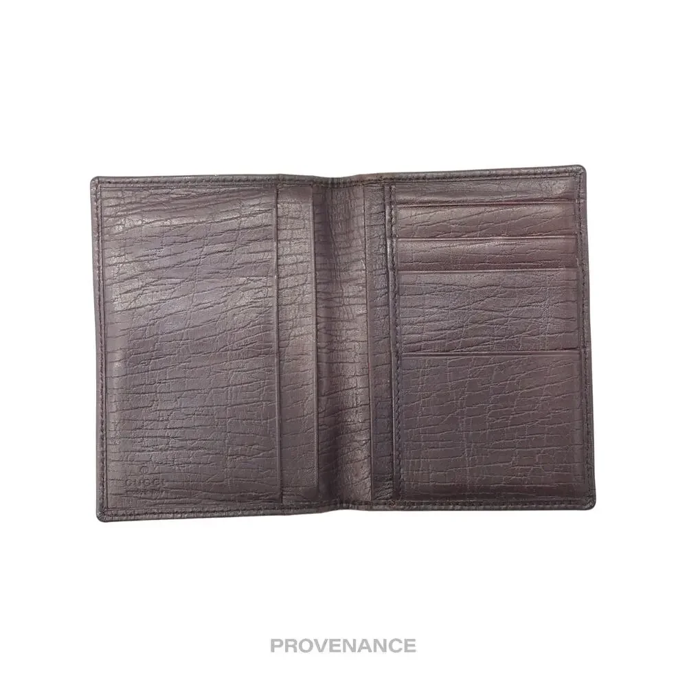 🔴 Gucci Pocket Organizer Wallet - Raffia with Web