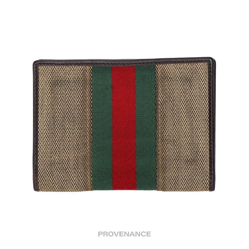 🔴 Gucci Pocket Organizer Wallet - Raffia with Web