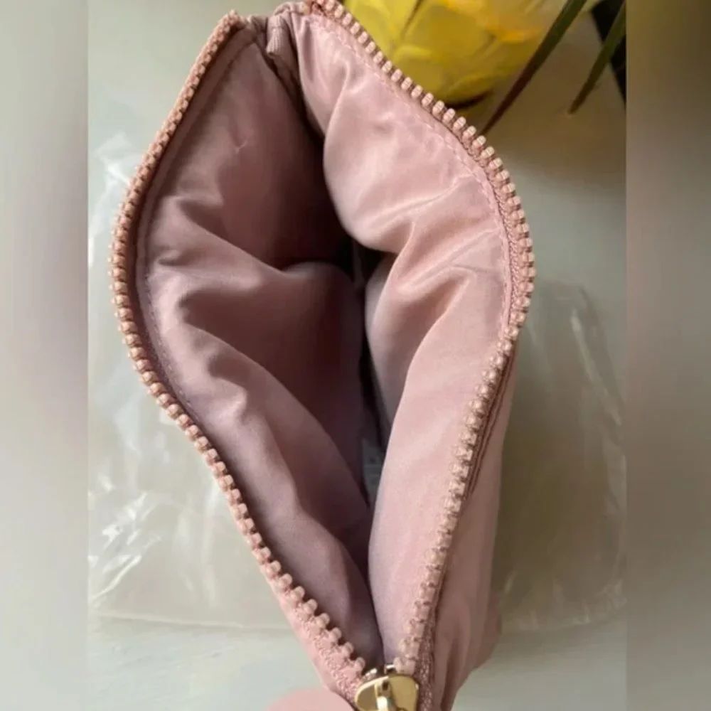 NWT Rare Beauty by Selena Gomez Puffy Makeup Bag in Mauve