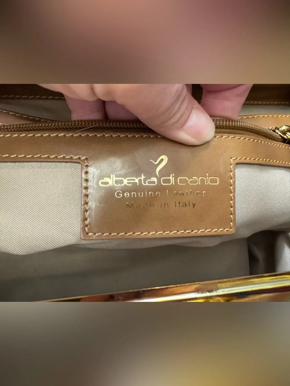 Alberta Di Canio canio handles satchel