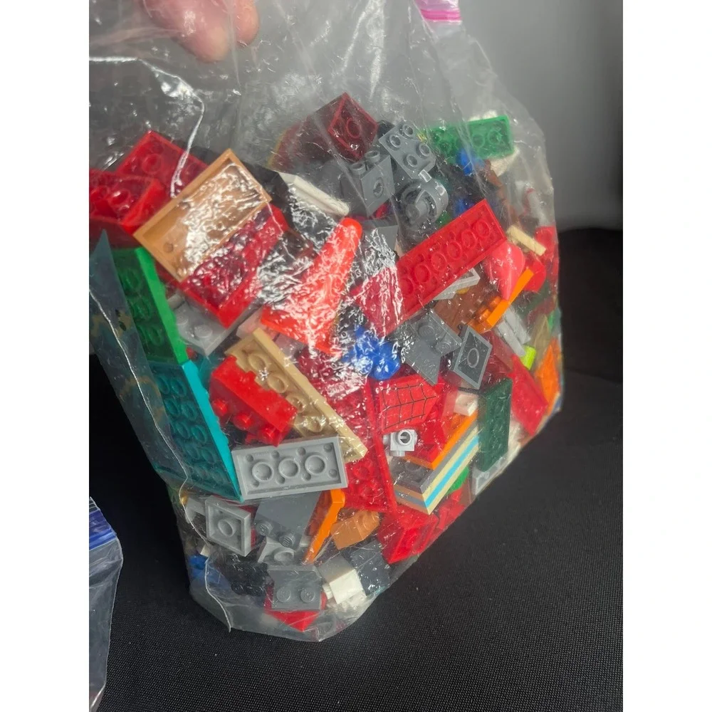Bulk Building Bricks Lot Mixed Colors and Pieces 2lb 11oz Assorted Toy Bricks