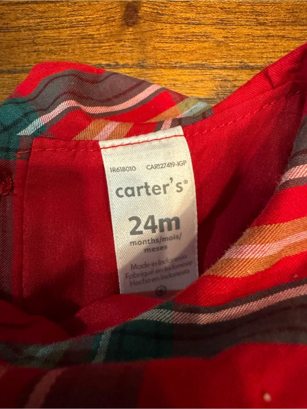 Carters bright red