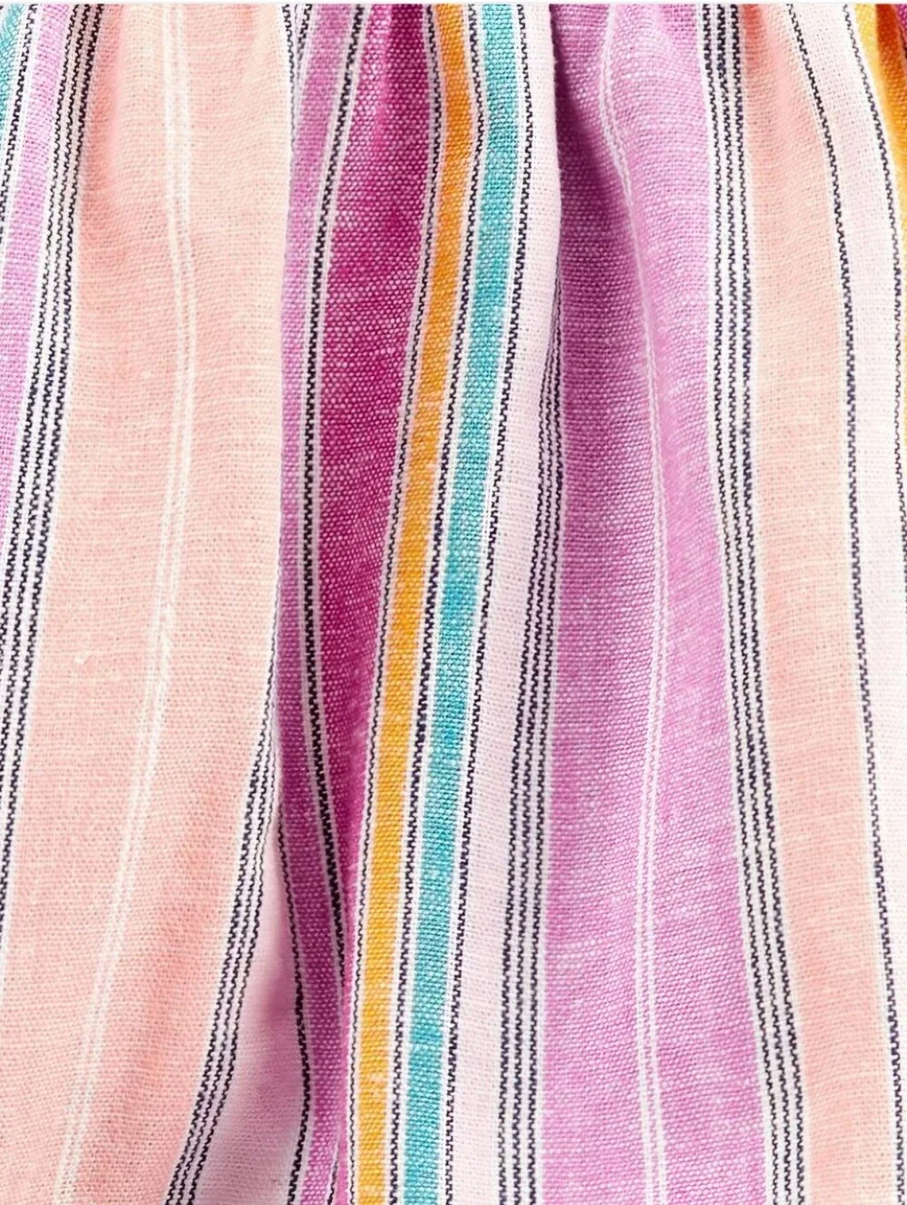 Carter's GIirls 2-Piece Striped Flutter Top & Knit Denim Shorts 6/6X