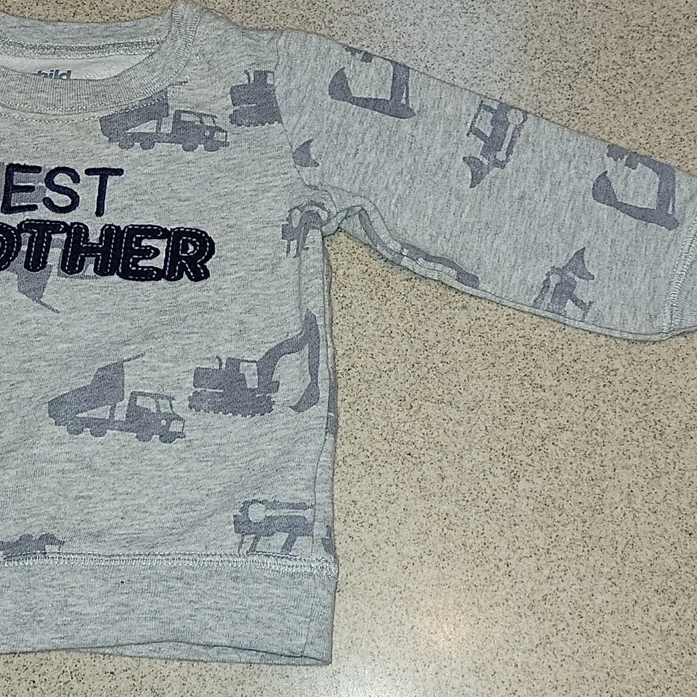 Carter's 'Best Brother' Gray Sweatshirt Size 18 Months