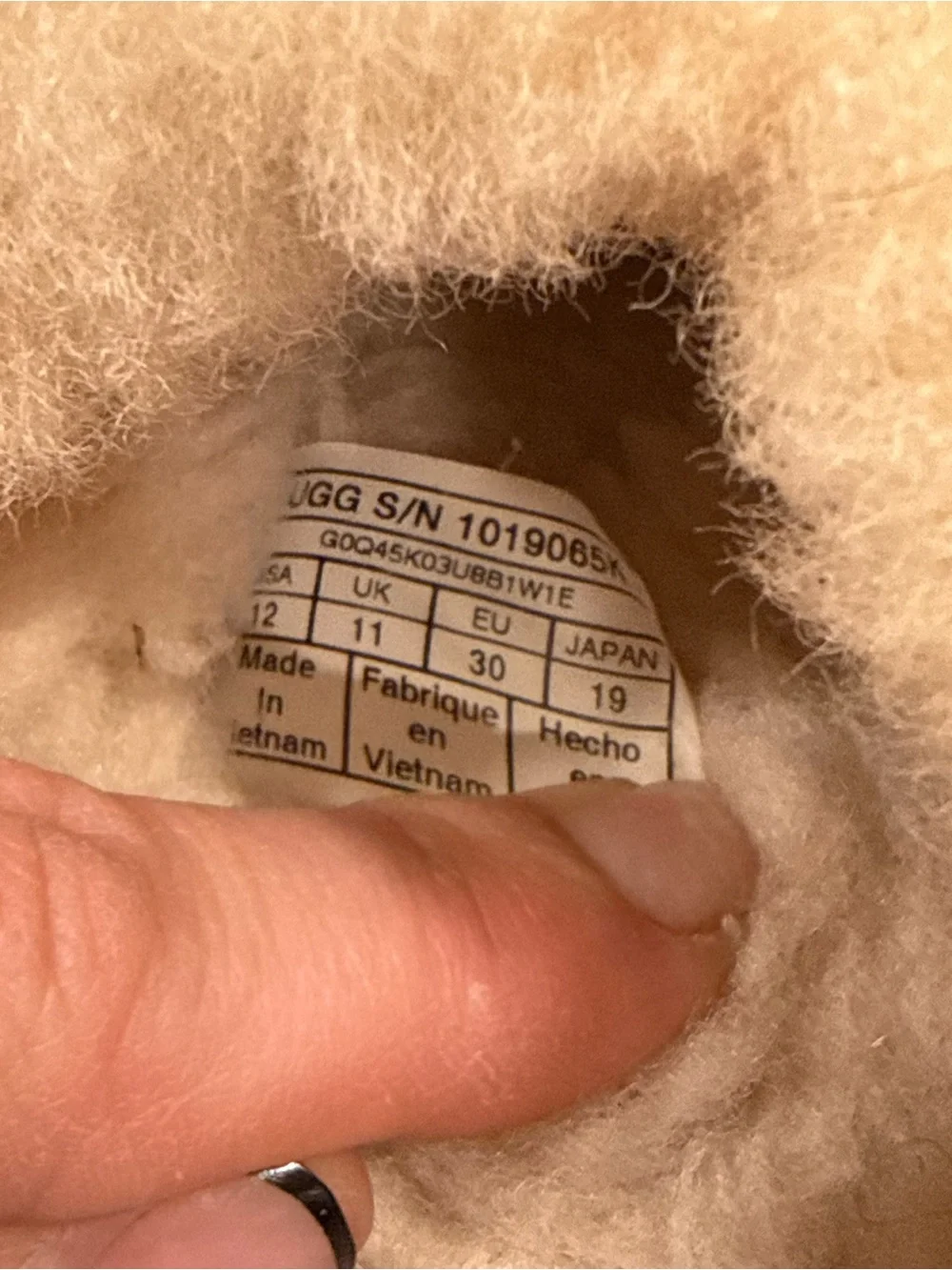 UGG makes outsole