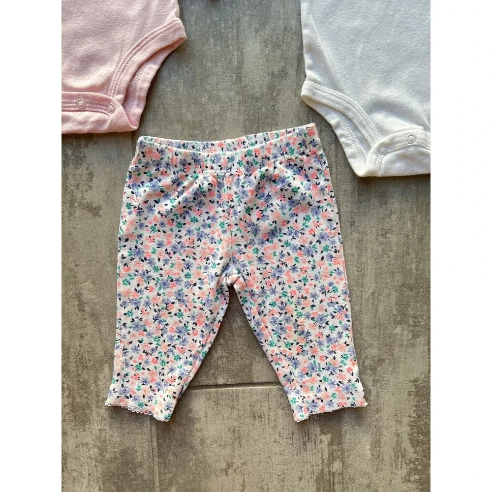 Baby Girl 3 Piece Outfit Set Boho Elephant SWEET One Piece Bodysuits & Pants 3m