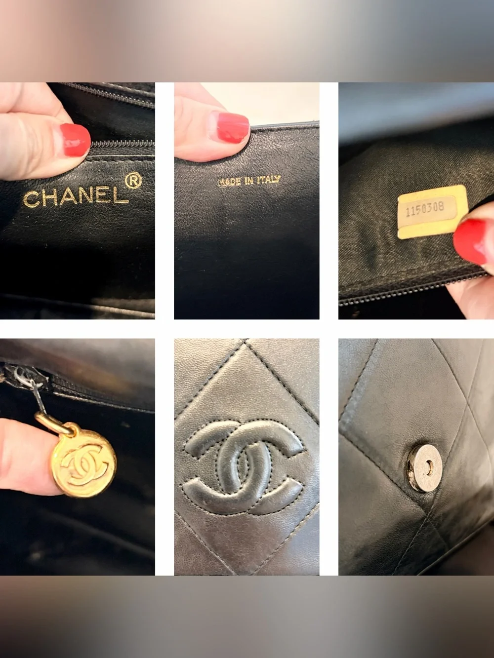 Auth CHANEL Quilted CC Matelasse Lambskin Leather 24K Single Flap Bag