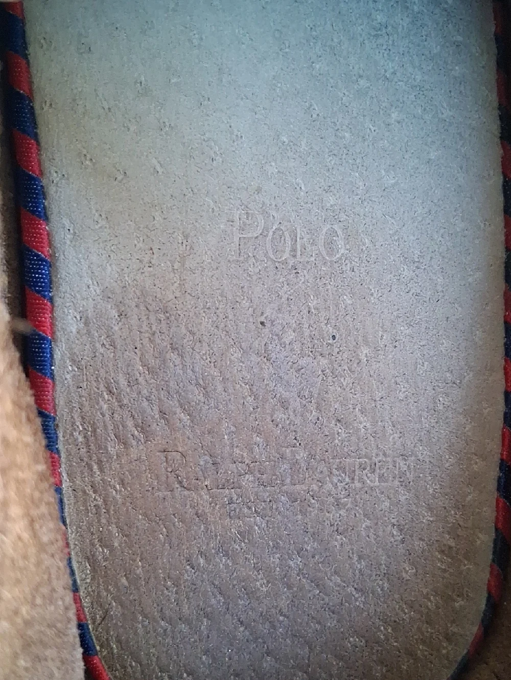 Men's Ralph Lauren Polo Brown Suede Two Eye Jute Lace Up Loafers Size 11