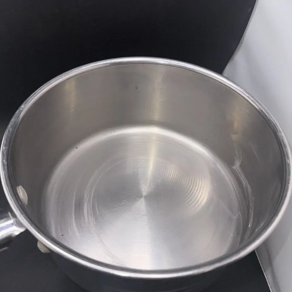 EKCO Eterna 3 Qt 18/10 Stainless Steel Saucepan Pot Long Handle Made China