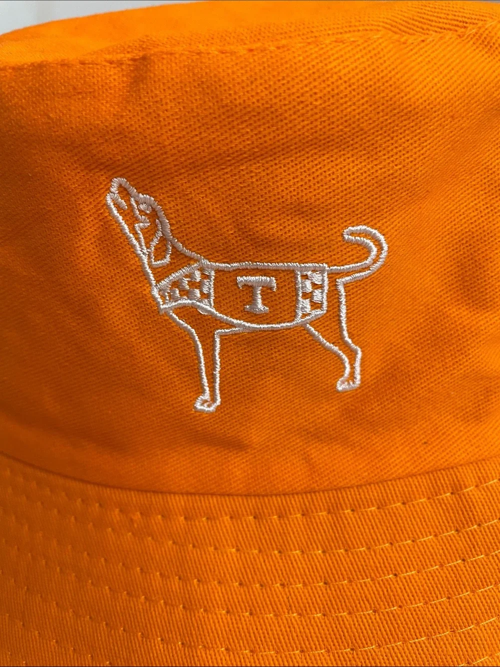 University of‎ Tennessee Orange Bucket Hat with Smokey Dog Embroidery
