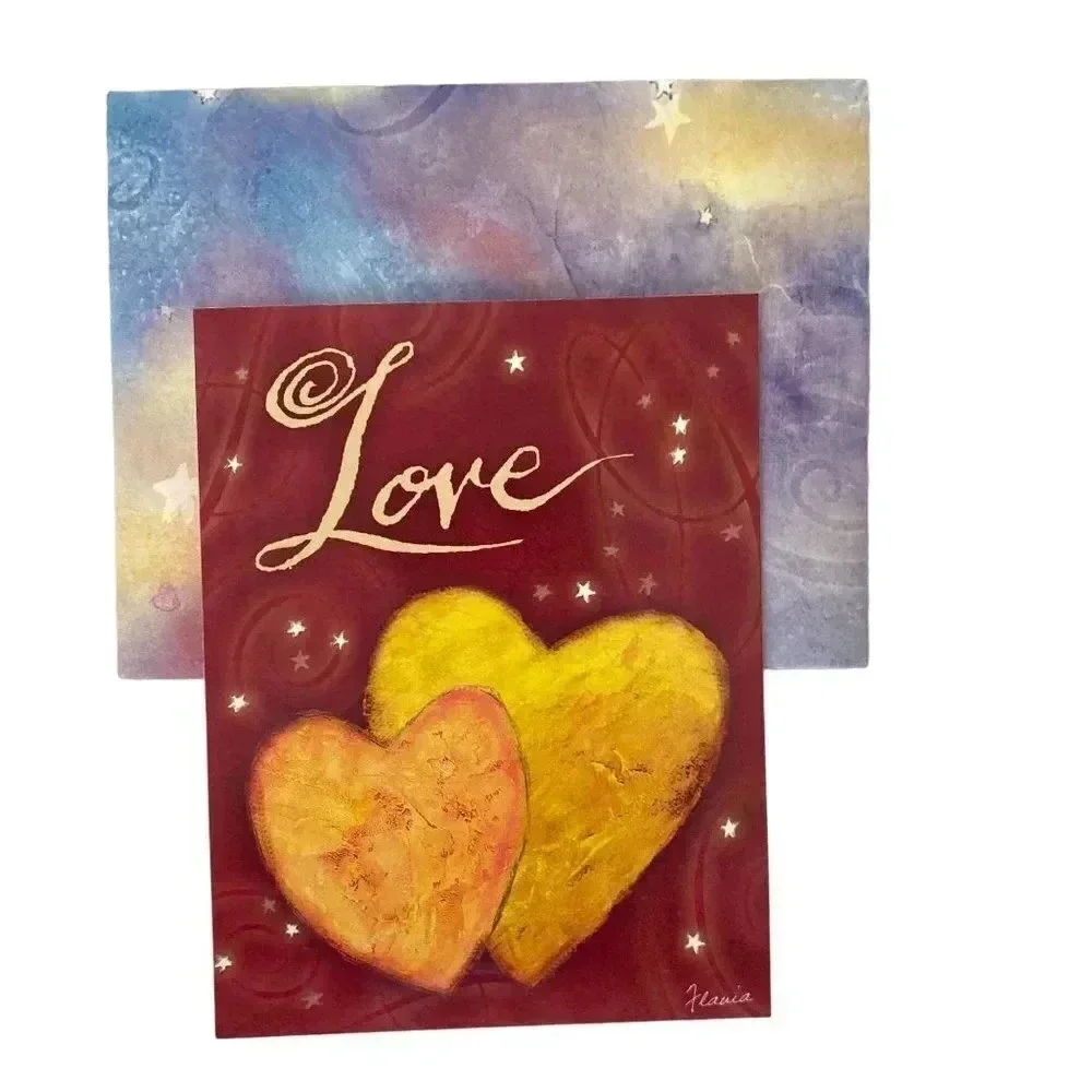 Vintage 6/pk‎ LOVE Greeting Cards Leanin' Tree Flavia Weedn NOS