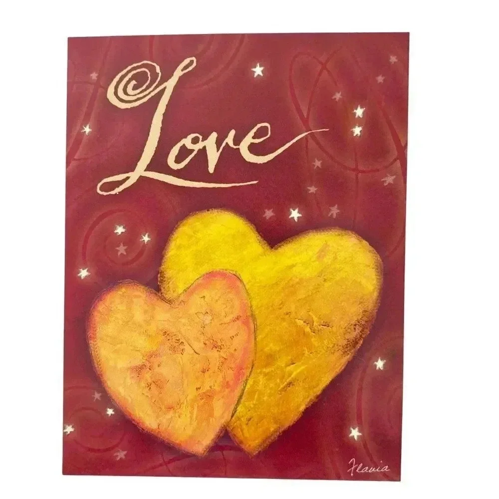 Vintage 6/pk‎ LOVE Greeting Cards Leanin' Tree Flavia Weedn NOS