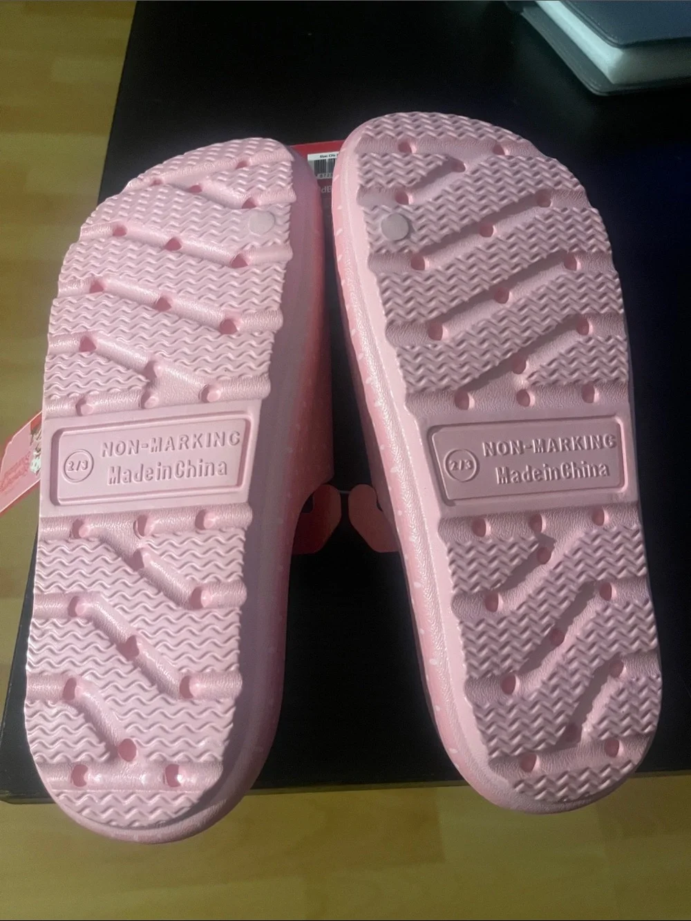 Strawberry Shortcake Pink Kids Slide Sandals