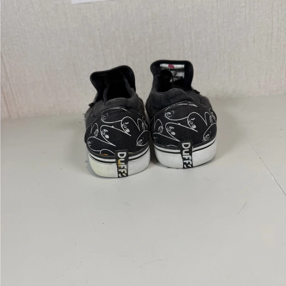 Duffs The dude black canvas slip-on sneakers Size 11‎