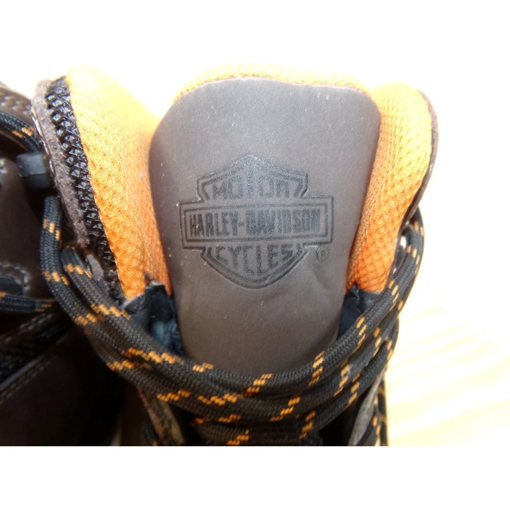 Harley Davidson Benham Boots D93582 Mens Brown Size 7 Waterproof‎ Leather