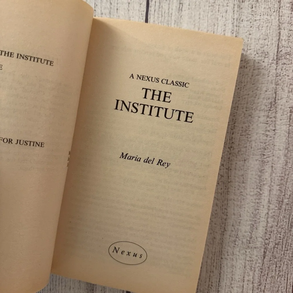 The Institute Maria Del Rey Nexus Classic 1999 BDSM Erotic Fiction Paperback PBK