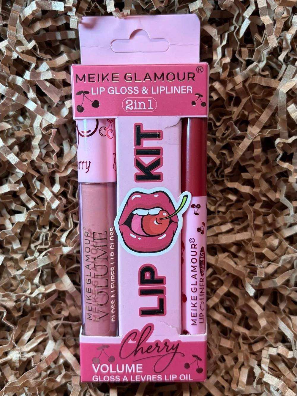 MEIKE GLAMOUR 2in1 Lip Gloss & Lipliner