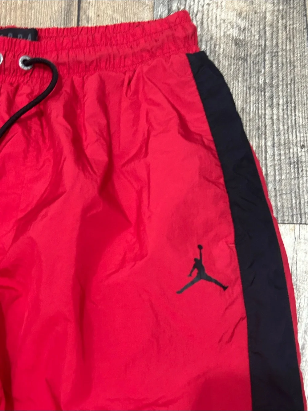 Jordan Pants Nylon Men's Athletic SportWear Diamond Red Size L