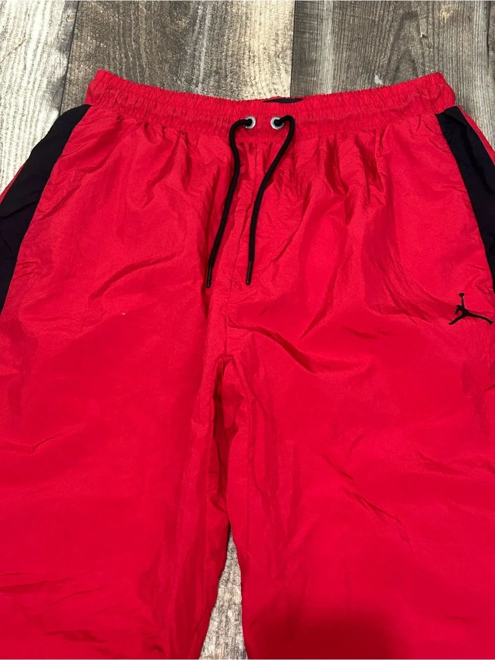 Jordan Pants Nylon Men's Athletic SportWear Diamond Red Size L
