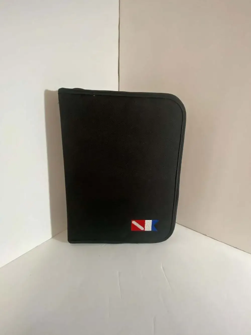 Trident 3-Ring Zippered Dive Log Book Organizer with Diver Down Flag